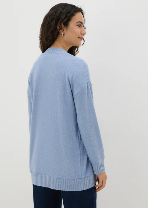 Blue Knitted Cardigan - S Image 2