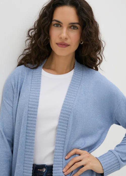 Blue Knitted Cardigan - S Image 3