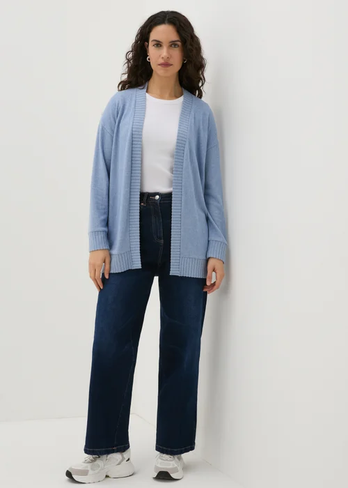 Blue Knitted Cardigan - S Image 1