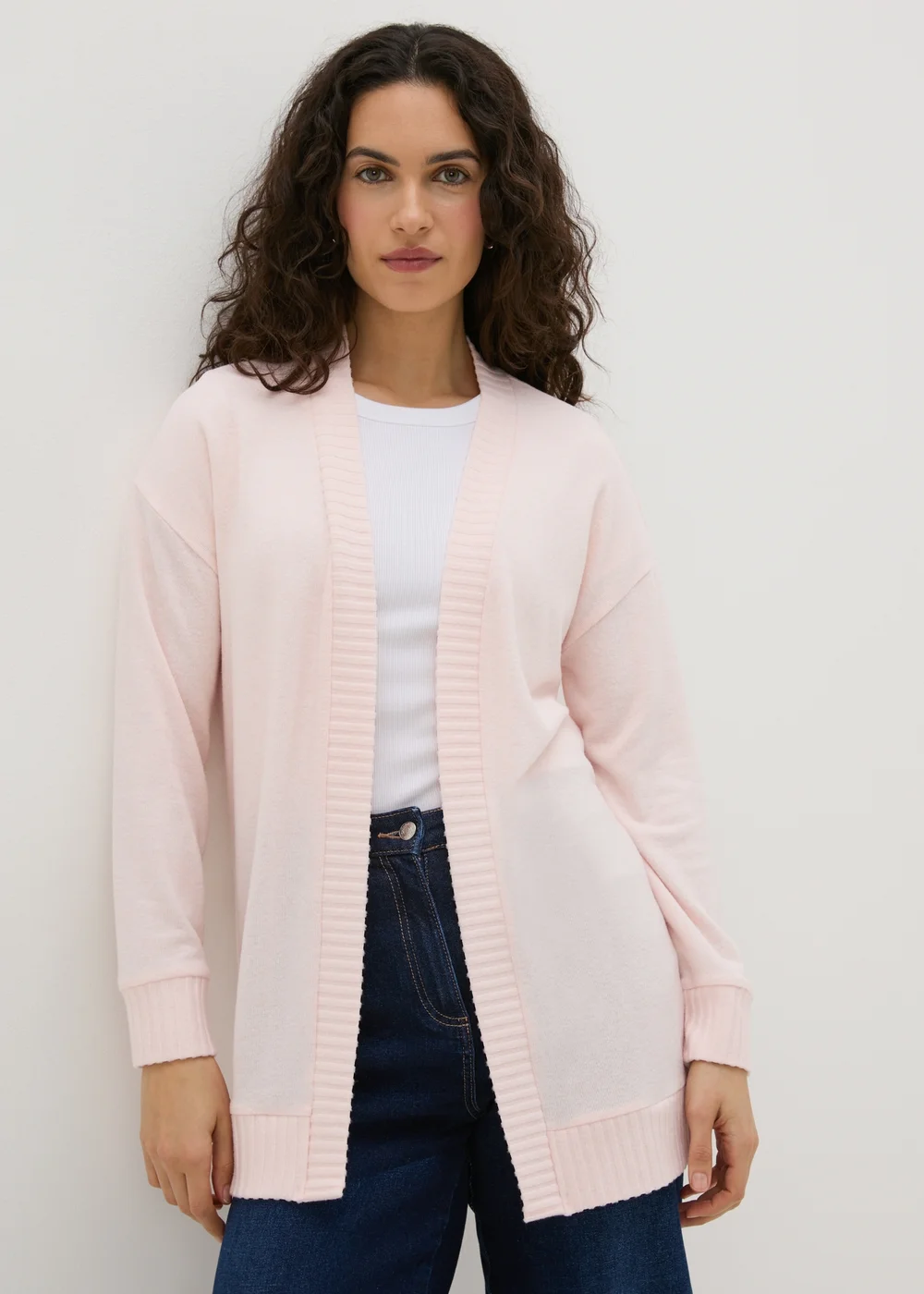 Pink Knitted Cardigan - S Image 1