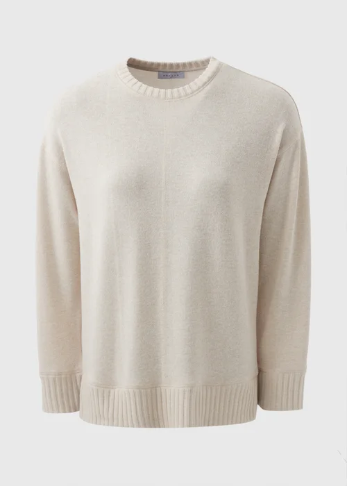 Oatmeal Crew Neck Knitted Top - S Image 4