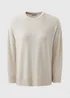 Oatmeal Crew Neck Knitted Top - S Image 4