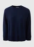 Navy Knitted Top - S Image 4