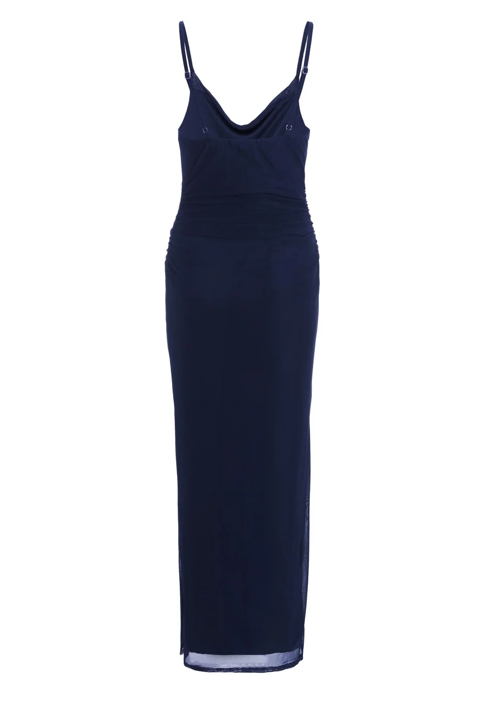 Quiz Blue Mesh Ruched Midaxi Dress - 6 Image 5
