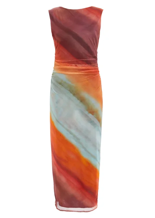 Quiz Orange Ombre Midaxi Dress - 6 Image 4