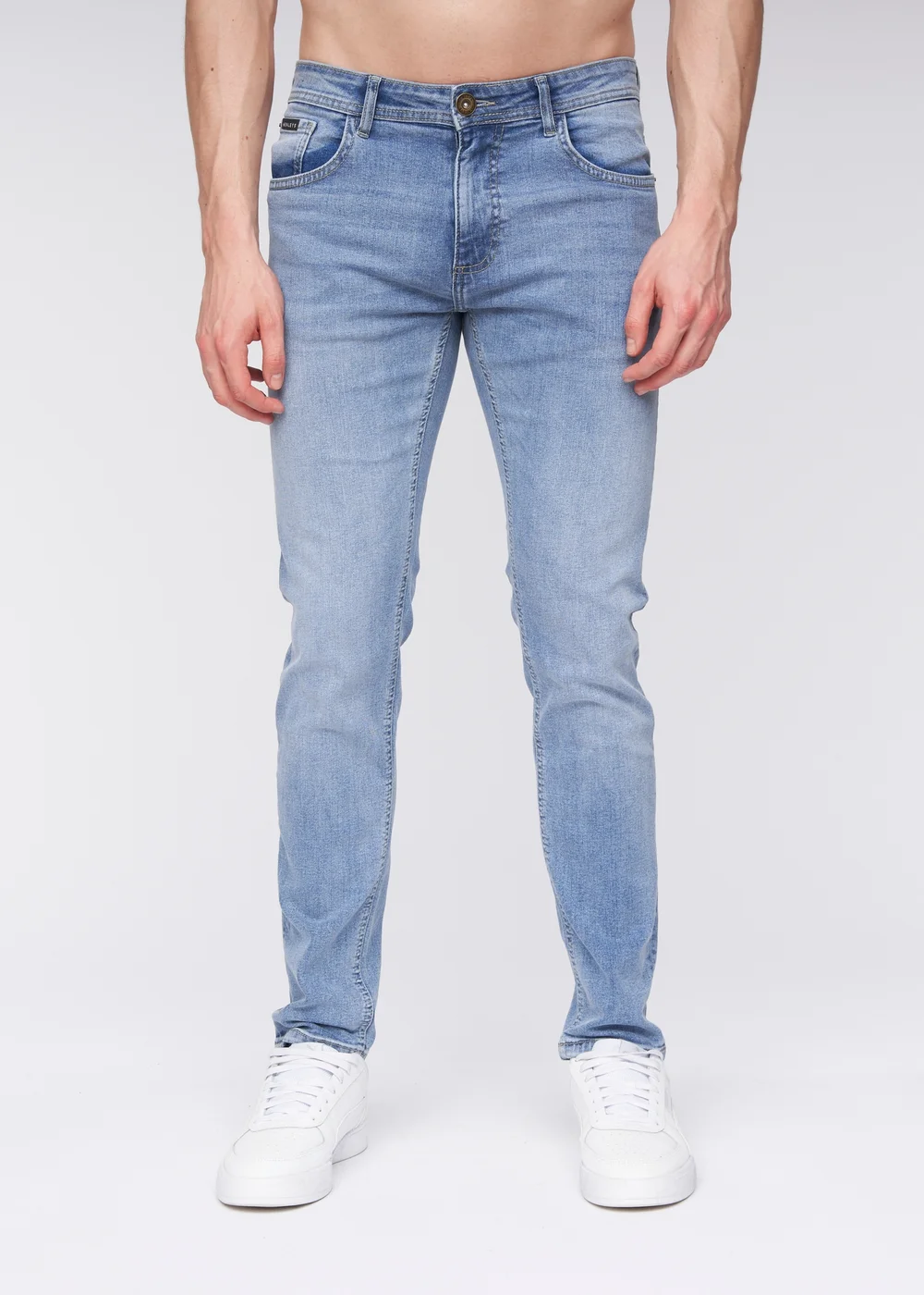 Henleys Light Wash Mayhen Slim Fit Jeans - 30/L30 Image 1