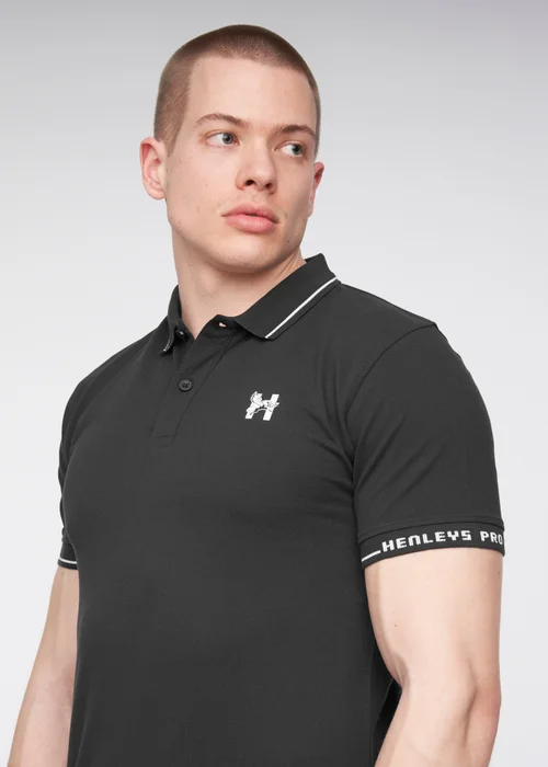 Henleys Black Hentyme Polo - M Image 3