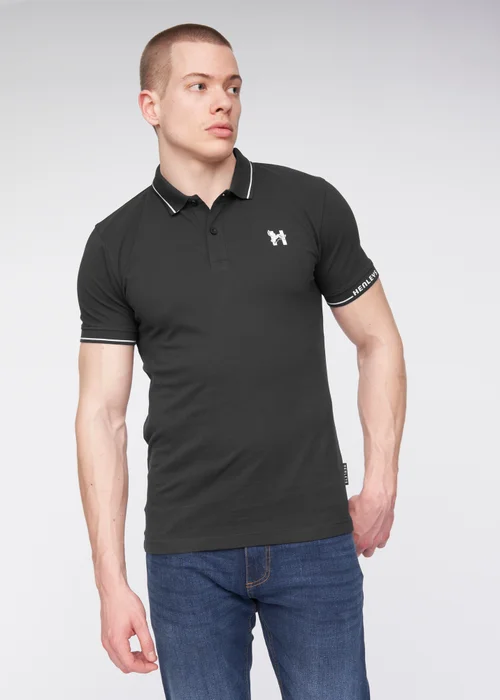 Henleys Black Hentyme Polo - M Image 1