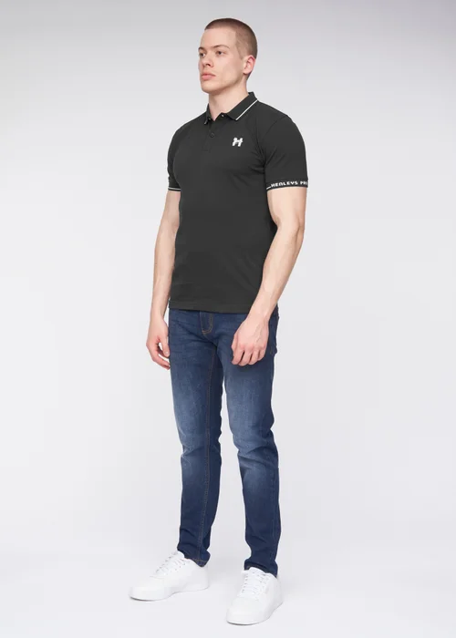 Henleys Black Hentyme Polo - M Image 5