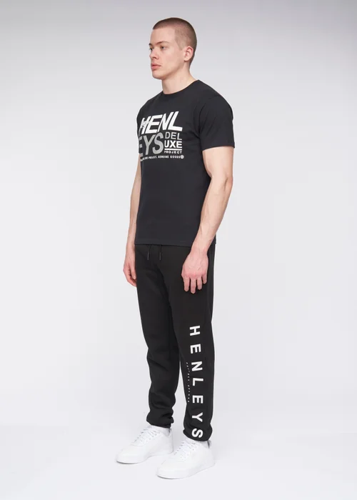 Henleys Black Classhen Joggers - M Image 5