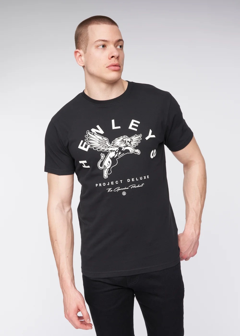 Henleys Black Colhen T-Shirt - M Image 1