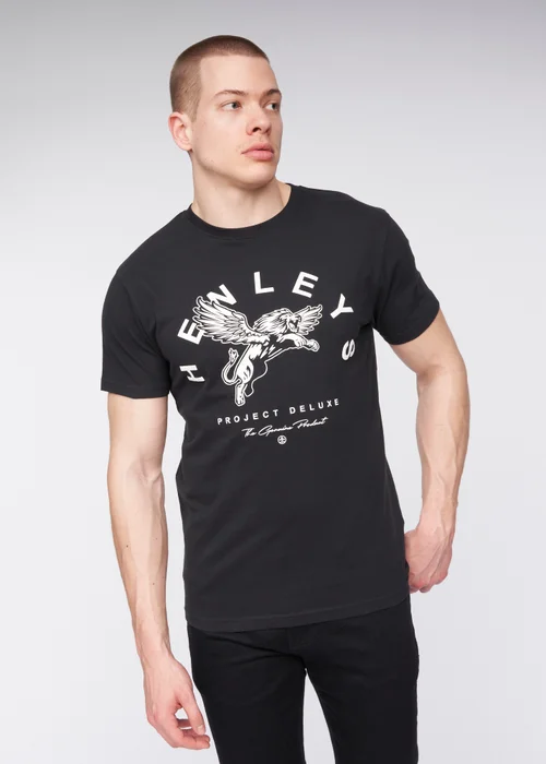Henleys Black Colhen T-Shirt - M Image 1