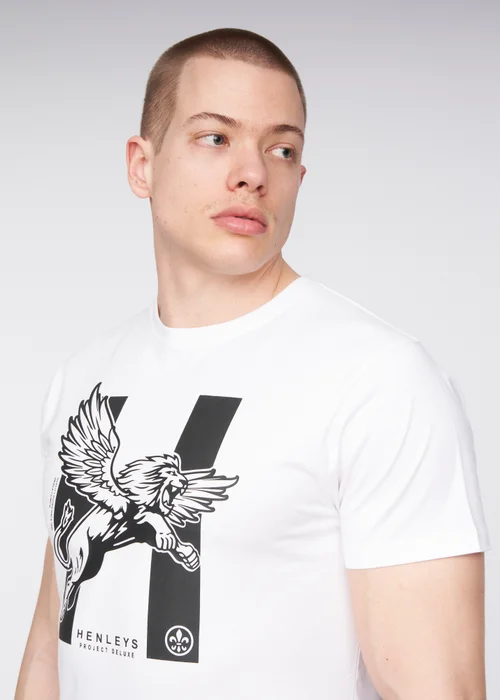 Henleys White Curveball T-Shirt - M Image 3