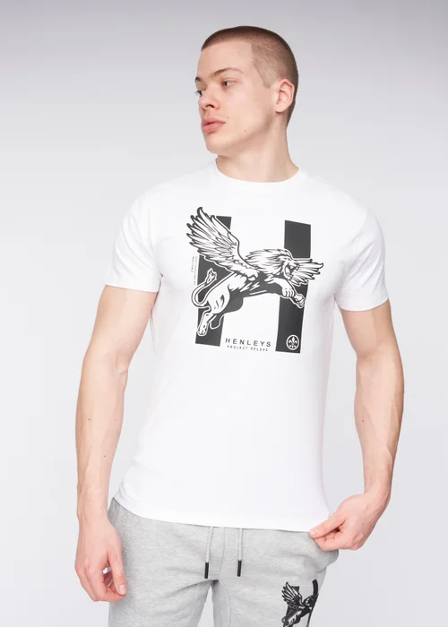 Henleys White Curveball T-Shirt - M Image 1