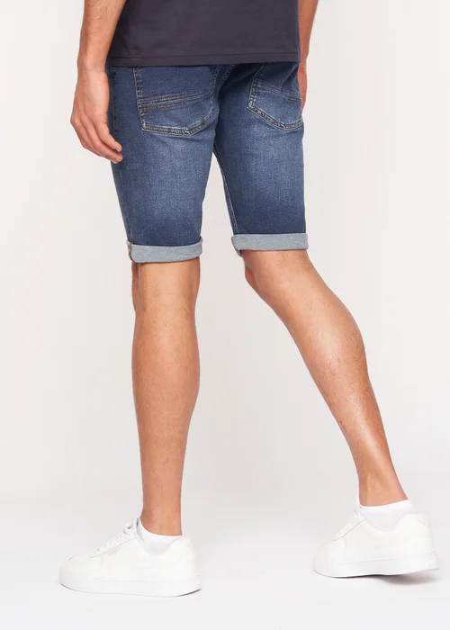 Crosshatch Mid Wash Tadcaster Denim Shorts - 30 W Image 3