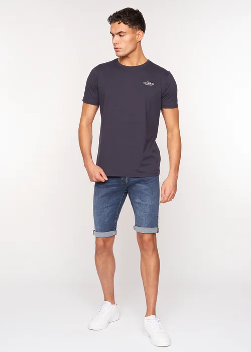 Crosshatch Mid Wash Tadcaster Denim Shorts - 30 W Image 4