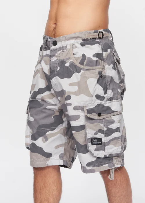 Crosshatch Charcoal Camo Jimster Shorts - 30 W Image 1