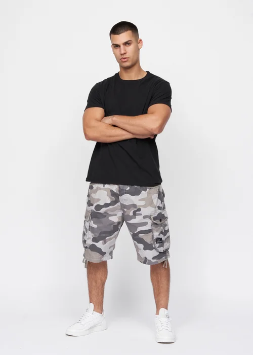 Crosshatch Charcoal Camo Jimster Shorts - 30 W Image 4