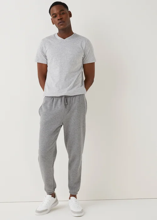 Grey Essential V-Neck T-Shirt - XS Image 2