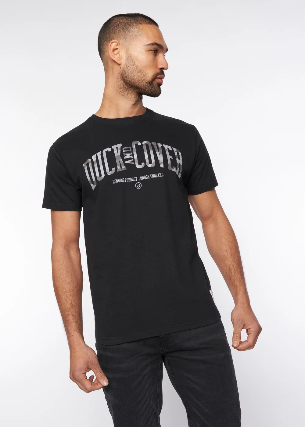 Duck & Cover Black Shaffer T-Shirt - M Image 1