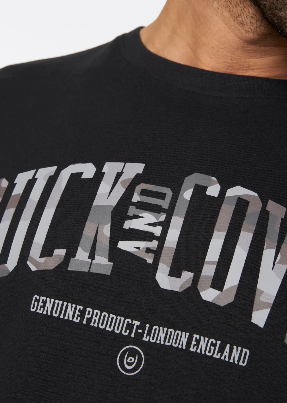 Duck & Cover Black Shaffer T-Shirt - M Image 3