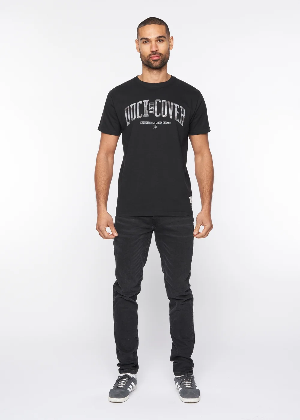 Duck & Cover Black Shaffer T-Shirt - M Image 4