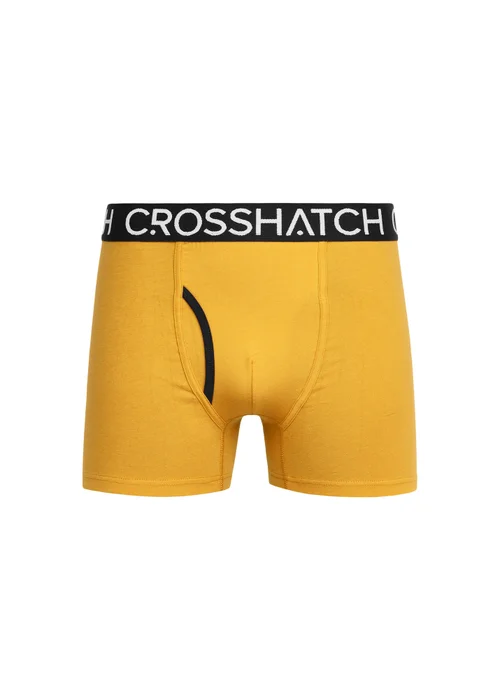 Crosshatch Yellow Lynol Boxers (3 Pack) - S Image 2