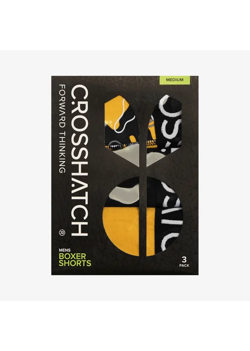 Crosshatch Yellow Lynol Boxers (3 Pack) - S Image 5