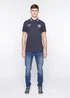 Duck & Cover Navy Keyaan Polo - L Image 4