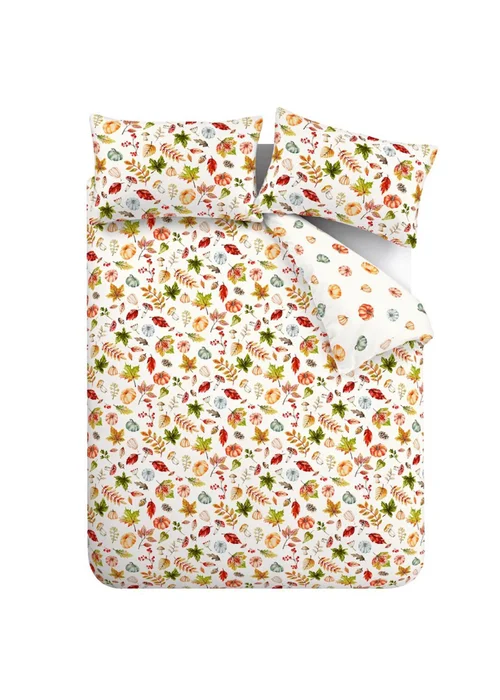 Catherine Lansfield Autumn Pumpkins Reversible Single Duvet Cover Set Orange - Single Image 5