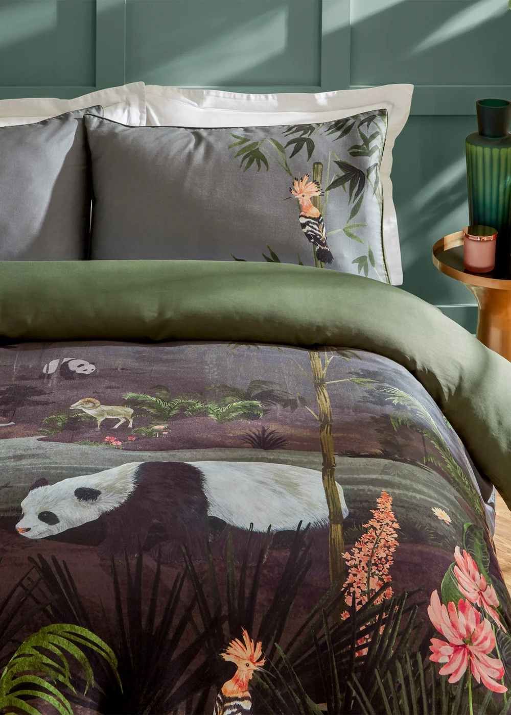 Paoletti Chuan Exotic Jungle Duvet Cover Set - Double Image 2