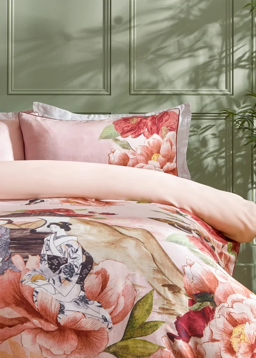 Paoletti Geisha 100% Cotton Duvet Cover Set - Double Image 2