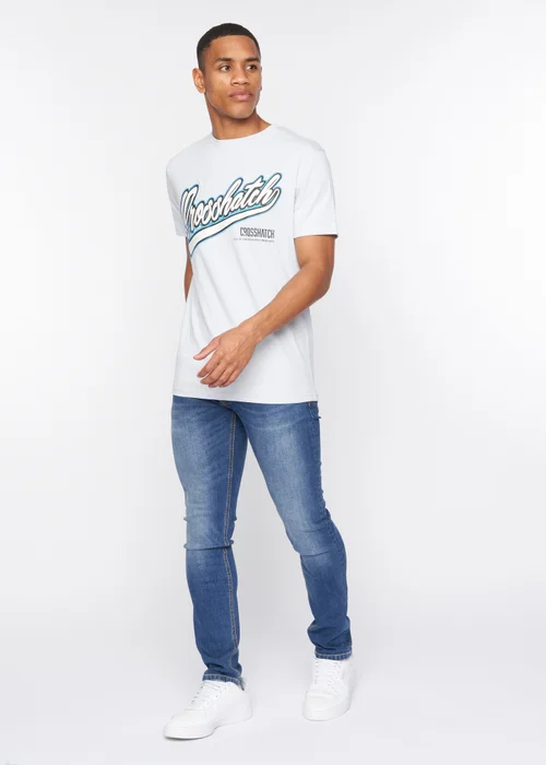 Crosshatch Light Blue Cronstand T-Shirt - S Image 4