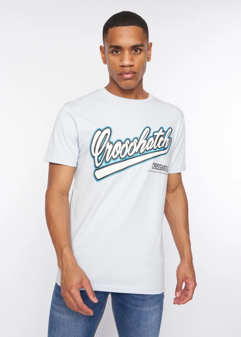 Crosshatch Light Blue Cronstand T-Shirt - S Image 1