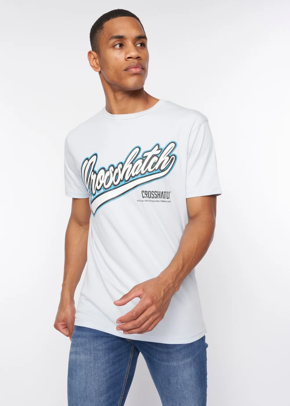 Crosshatch Light Blue Cronstand T-Shirt - S Image 5
