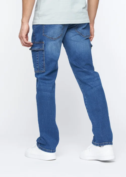 Crosshatch Stone Wash Kremtap Cargo Jeans - 30/L30 Image 2