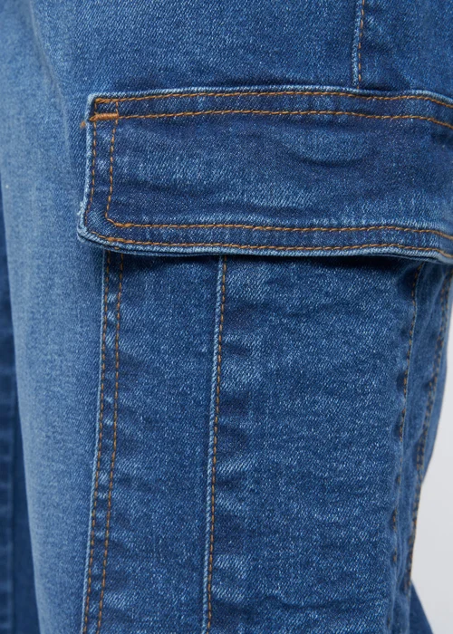 Crosshatch Stone Wash Kremtap Cargo Jeans - 30/L30 Image 5