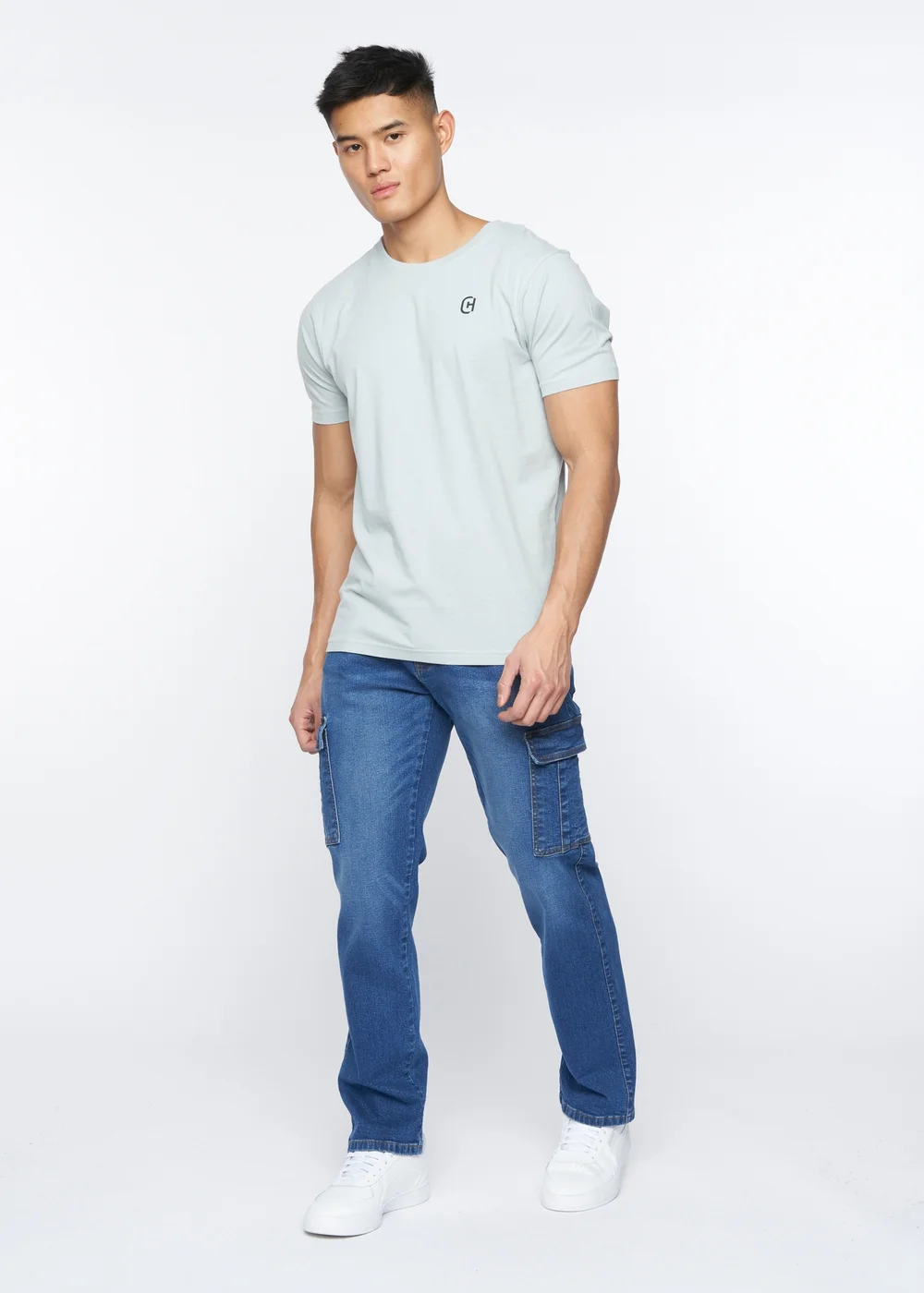 Crosshatch Stone Wash Kremtap Cargo Jeans - 30/L30 Image 4