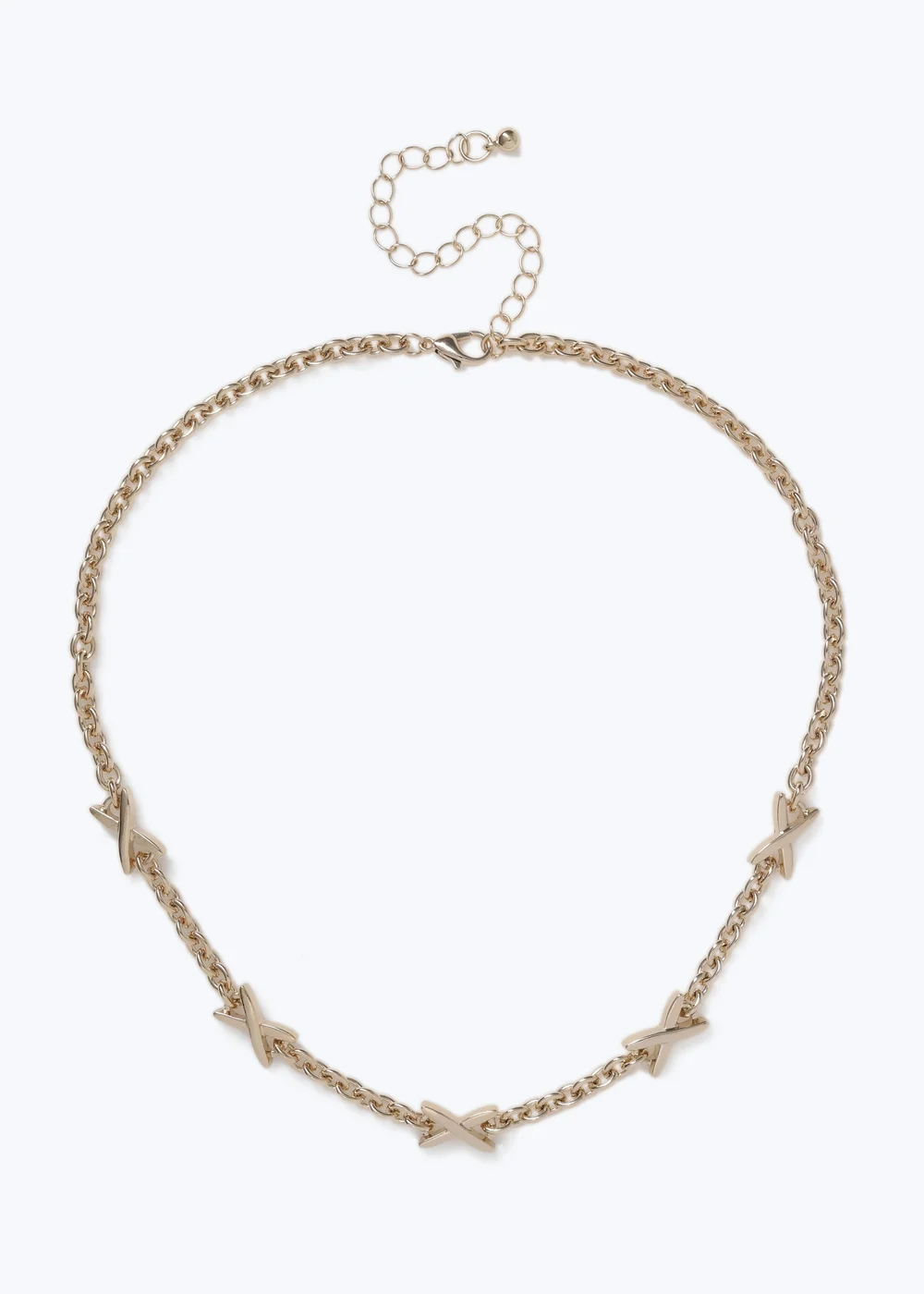 Muse Gold X Chain Necklace - One Size Image 1