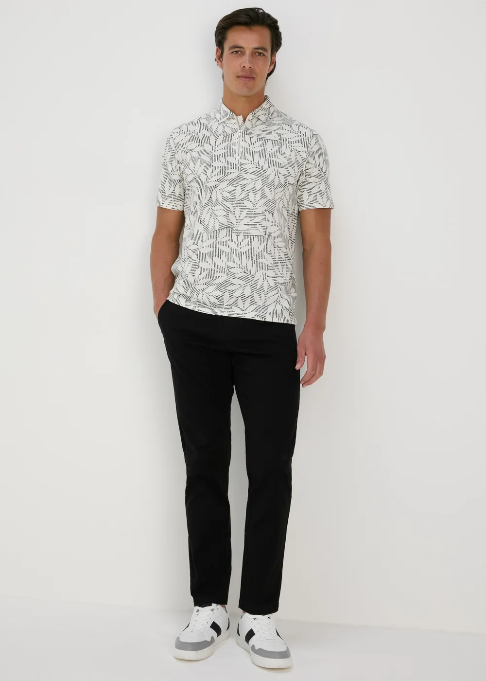 Black Slim Fit Chinos - 30 Waist Regular Image 1