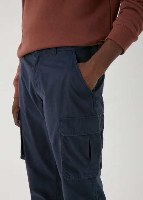 Navy Cargo Trousers - 30 Waist Regular Image 3