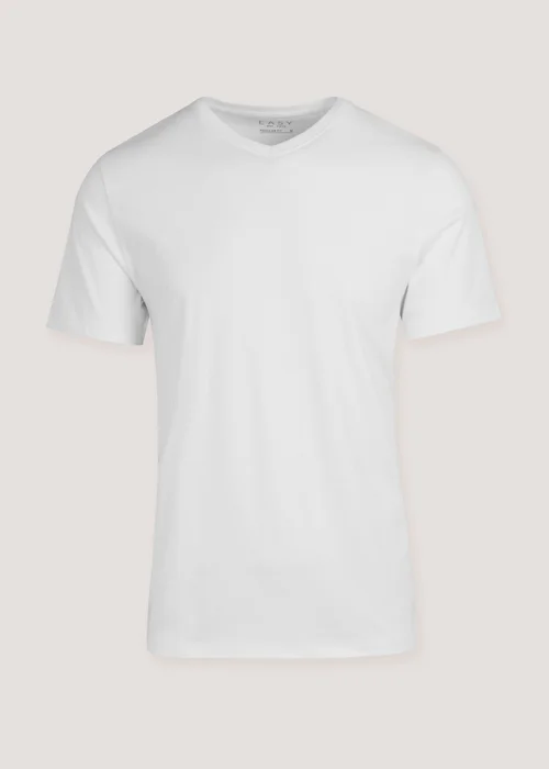 White Essential V-Neck T-Shirt - XS Image 5