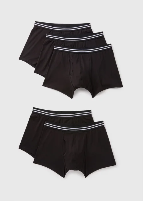 5 Pack Black Keyhole Boxers - XS Image 1