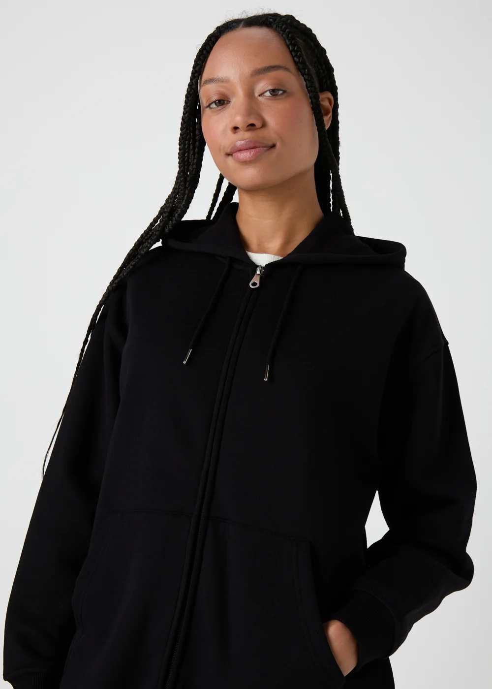 Black Zip Up Jacket - 8 Image 3