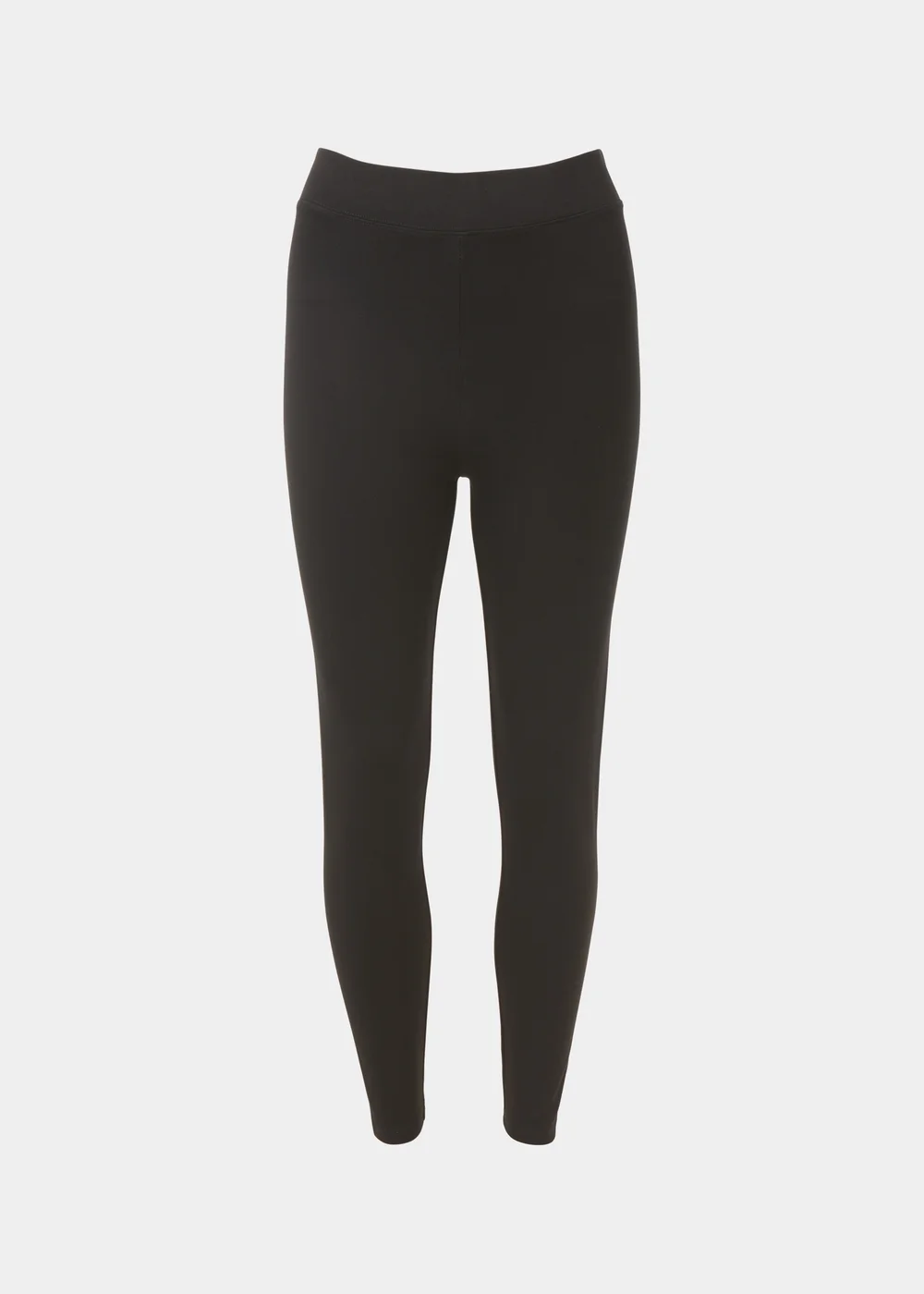 Black Plain Ponte Leggings - 8 Image 5
