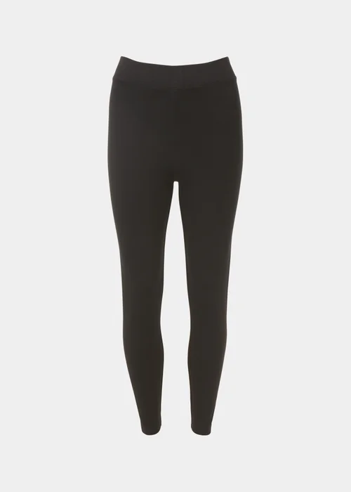 Black Plain Ponte Leggings - 8 Image 5