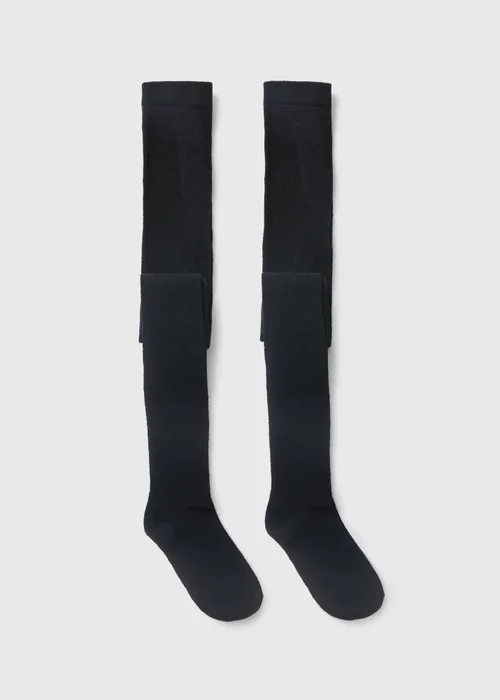 2 Pack Girls Black Tights (2-13yrs) - 2-3 Yrs Image 1