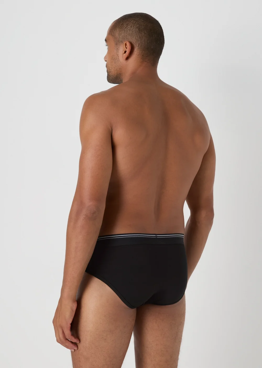 4 Pack Black Briefs - S Image 3