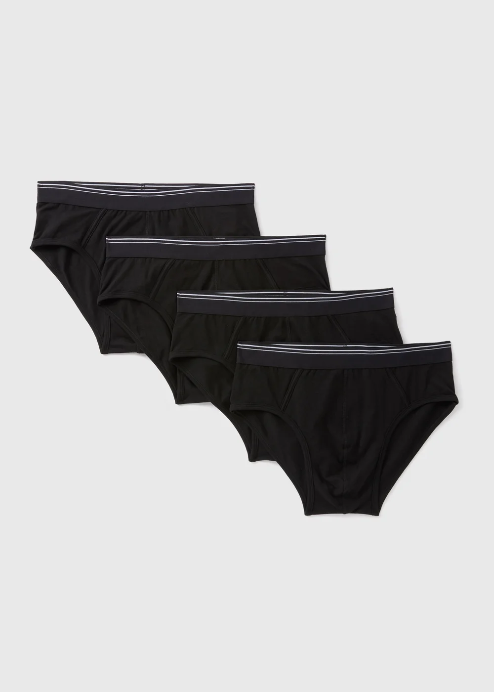 4 Pack Black Briefs - S Image 1