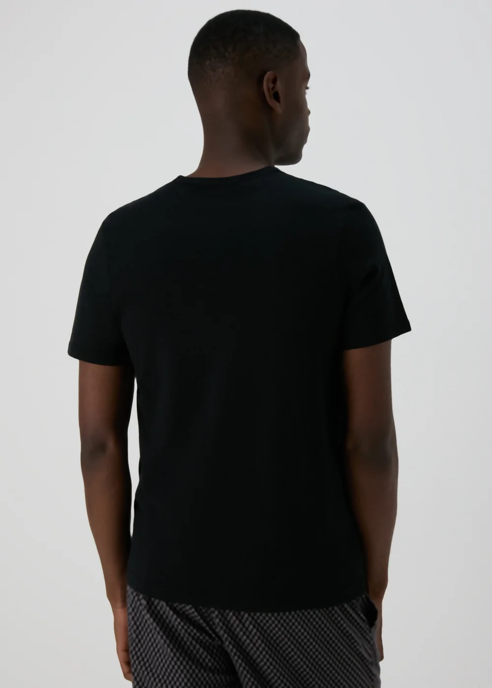2 Pack Black Essential Crew Neck T-Shirts - S Image 3